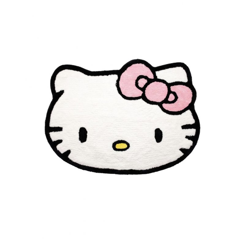 Hello Kitty Plush White Fluffy Accent Rug