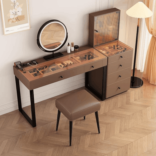 Premium Solid Wood Vanity Desk (Amazon)